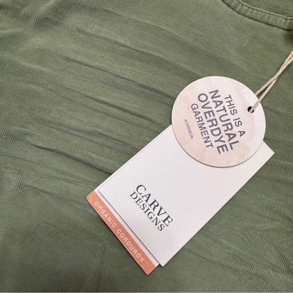 Carve Designs sz 2 Oahu 4” Butter Shorts in Light Olive cord soft - Picture 7 of 11